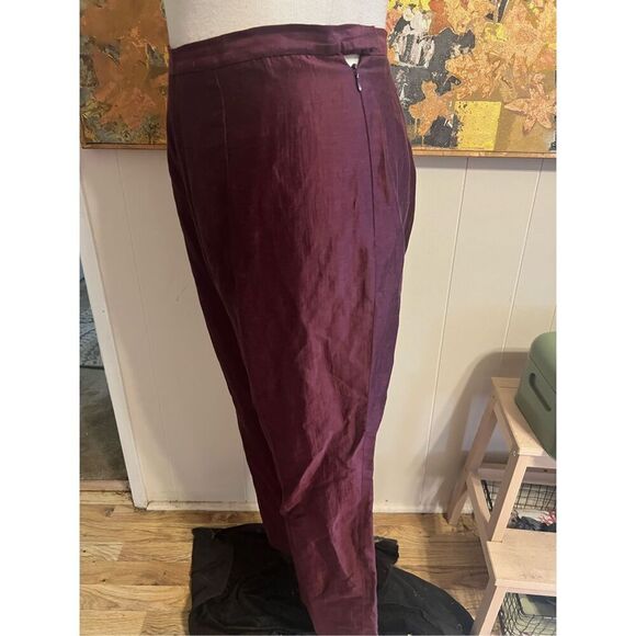 Peruvian Connection Gorgeous silk, and linen blend dress pants 12 - Picture 2 of 7